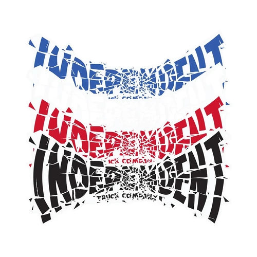 Independent Sticker Shatter Span 15cm Width