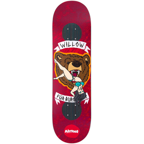 Almost Deck Impact Plus Jail Tats Willow 8.38 Red