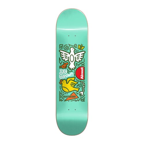 Almost Deck Skateistan Sky Doodle Mint Green