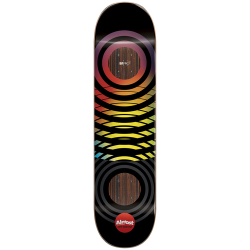 Almost Deck Black Blur Impact Max Geronzi 8.0 Inch Width