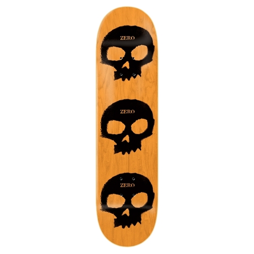Zero Deck Multi Skull Stencil Orange 8.25