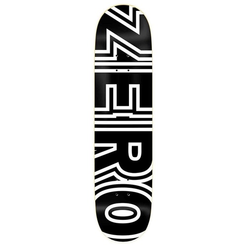 Zero Deck Bold Black/White 8.5 Inch Width