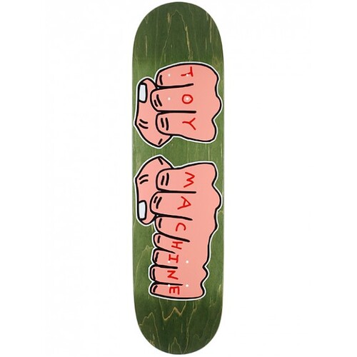 Toy Machine Deck Woodgrain Fists (L) 8.25 (Assorted Stain)