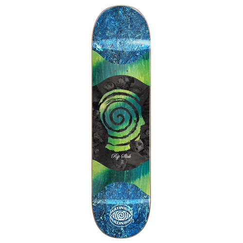 Madness Deck Voices Slick Blue/Green 8.125 Inch Width