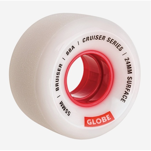 Globe Wheels Bruiser Cruiser 55mm 88a White/Red
