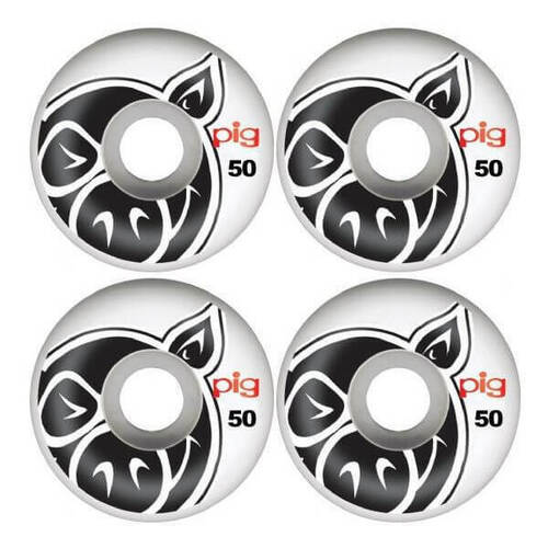 Pig Wheels Head Natural White 50mm