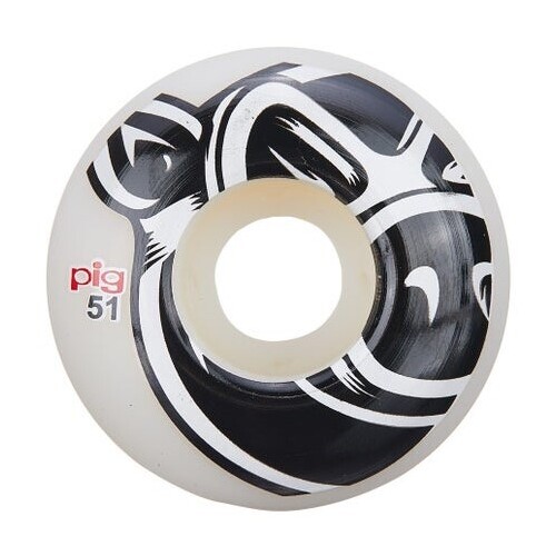 Pig Wheels Head Natural White 51mm