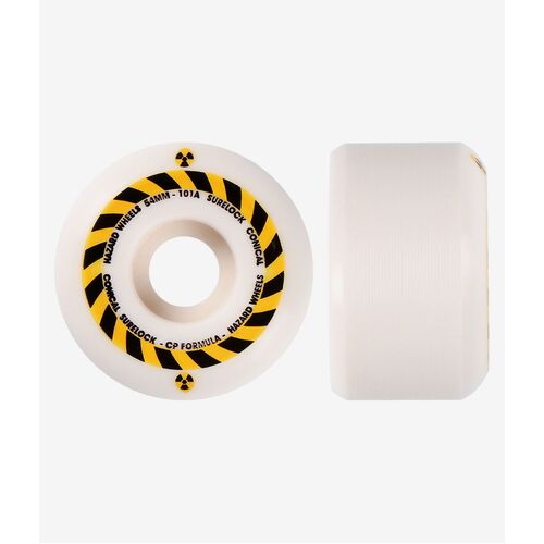 Hazard Wheels Sign CP Conical Surelock White 54mm