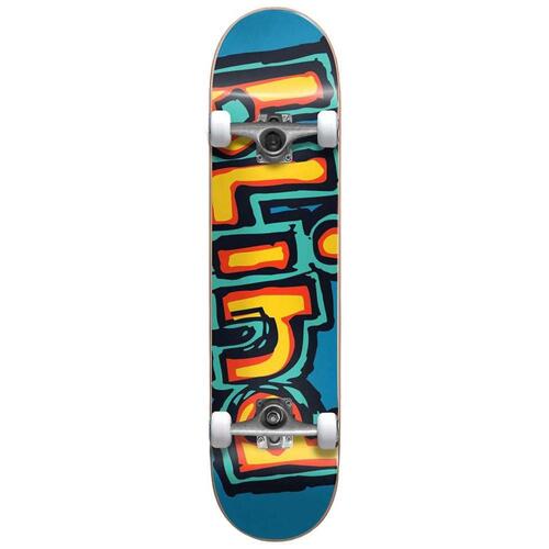 Blind Complete Logo OG Matte Bright Red Teal 7.75