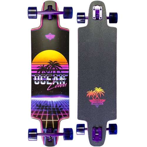Dusters Complete Ocean Lovers Longboard Purple 36 Inch