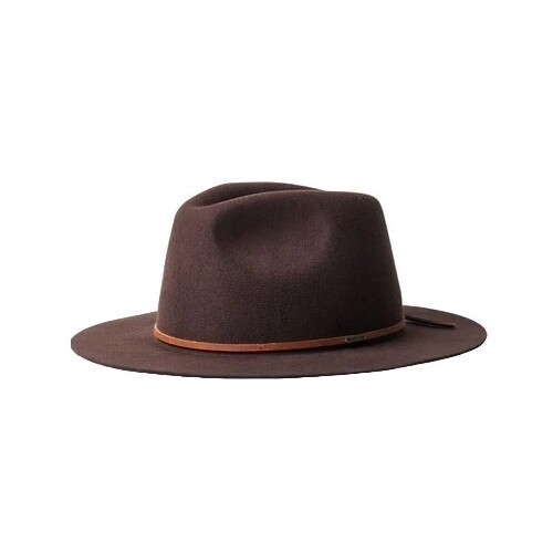 Brixton Hat Wesley Fedora Adjustable Brown [Size: Mens Small]