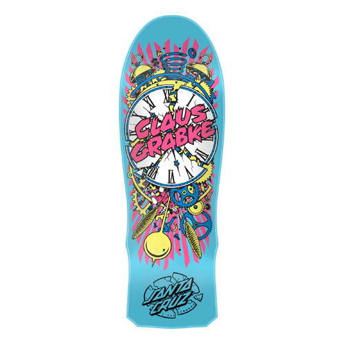 Santa Cruz Deck Grabke Exploding Clock Reissue 10 x 30 Inch
