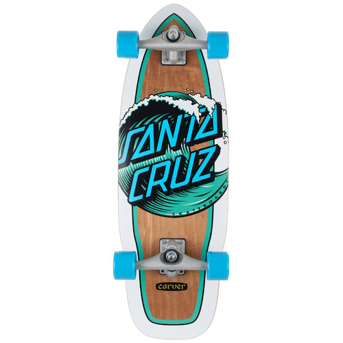 Santa Cruz Complete Surf Skate Cut Back Wave Dot 9.75 x 29.95 Inch Carver