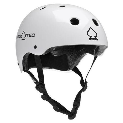 Pro-Tec Helmet Classic Certified Gloss White [Size: Mens Small]