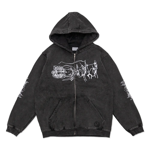 Hoddle Jumper Hood LG Hill Black Wash [Size: Mens Medium] [Colour: Black]