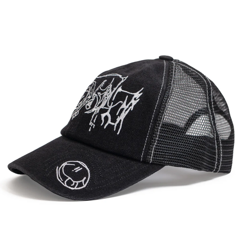 Hoddle Hat LG Hill Trucker Black