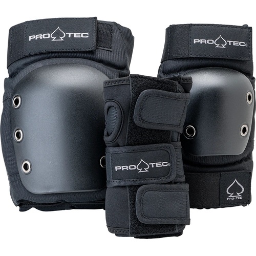 Pro-Tec Youth Pads 3pk Street Junior Black [Size: Youth Small]