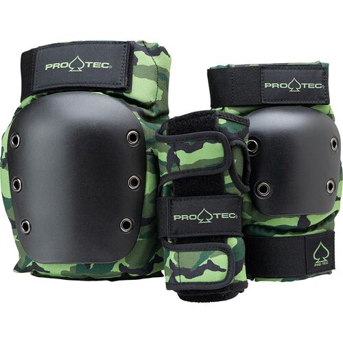 Pro-Tec Youth Pads 3pk Street Junior Camo [Size: Youth Small]
