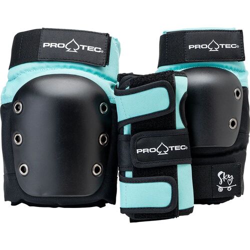 Pro-Tec Youth Pads 3pk Street Junior Sky Brown [Size: Youth Small]