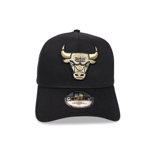 New Era Hat Chicago Bulls 9FORTY A Frame Trucker Black/Gold