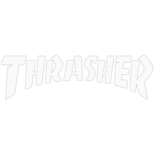 Thrasher Sticker Logo Die Cut 5.5 inch (White Letters)