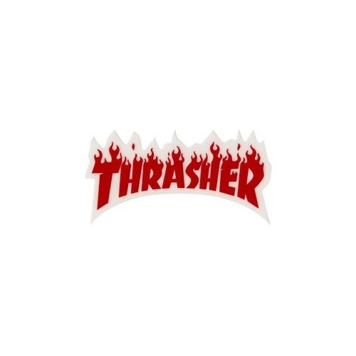 Thrasher Sticker Flame Logo Small 3 inch (Red Letters)