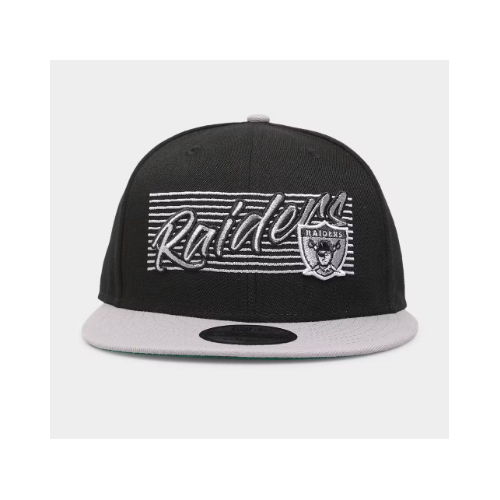 New Era Hat Las Vegas Raiders Script 9FIFTY Snapback Black/Grey