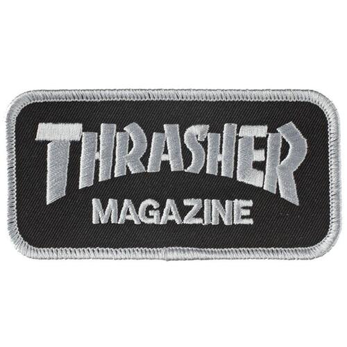 Thrasher Patch Logo Black/Grey 4 Inch