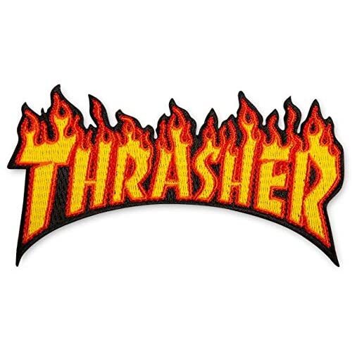 Thrasher Patch Flame 4.5 Inches Wide