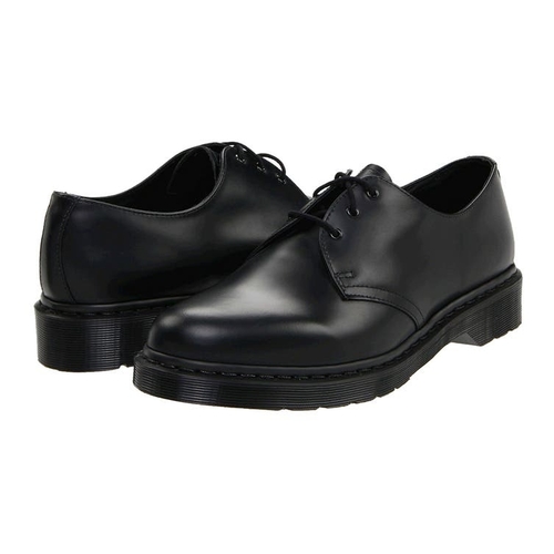 Dr. Martens 1461 3 Eye Black Smooth Mono [Size: Mens US 5 / UK 4]