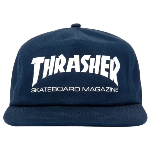Thrasher Hat Skatemag Snapback Navy/White