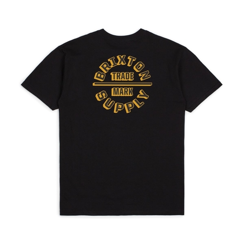 Brixton Youth Tee Oath II Black/Gold [Size: Youth 10/Small]