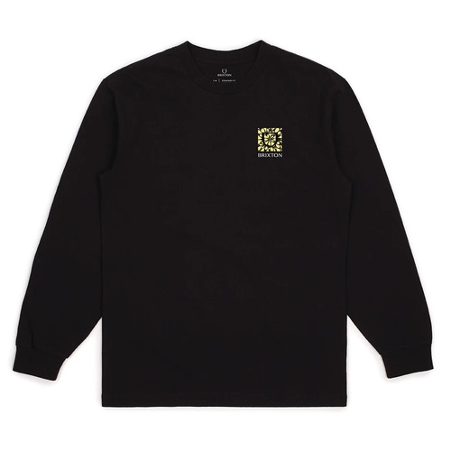 Brixton Tee L/S Beta Psych Black [Size: Mens Medium]