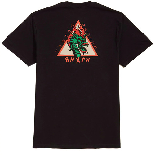 Brixton Tee Puff Black [Size: Mens Small]