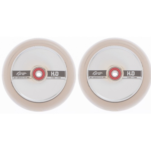 Grit Scooter Wheels H2O Silver 120 x 28 Pair