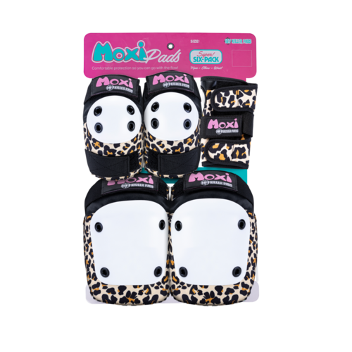 187 Pads Junior Six Pack Moxi Leopard