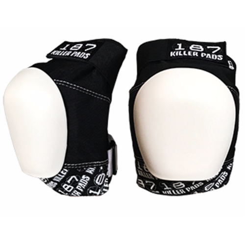 187 Pads Pro Knee Black/White [Size: Mens Large]
