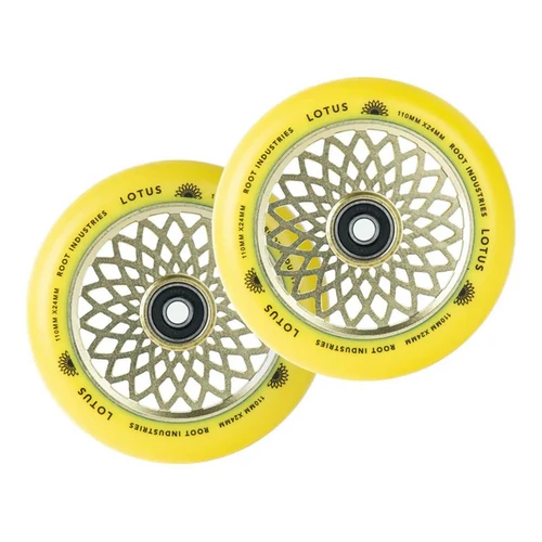 Root Industries Wheels Lotus Yellow/Yellow 110mm