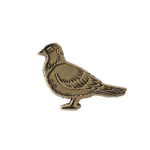 Antihero Lapel Pin Pigeon Bronze