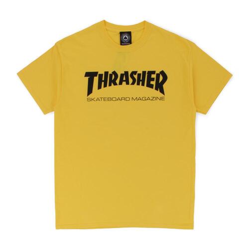 Thrasher Tee Skate Mag Logo Yellow [Size: Mens Small]