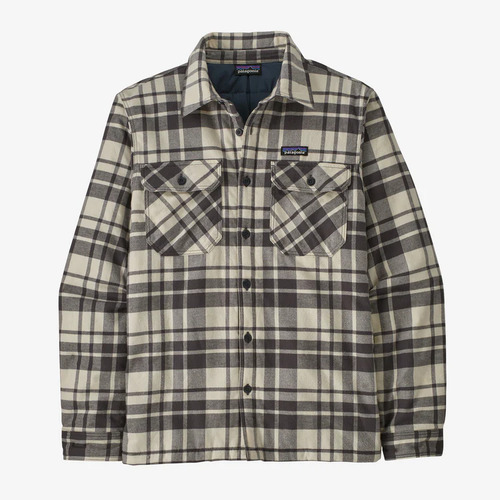 Patagonia Shirt Fjord Flannel Midweight Insulated Ice Caps Smolder Blue [Size: Mens Medium]