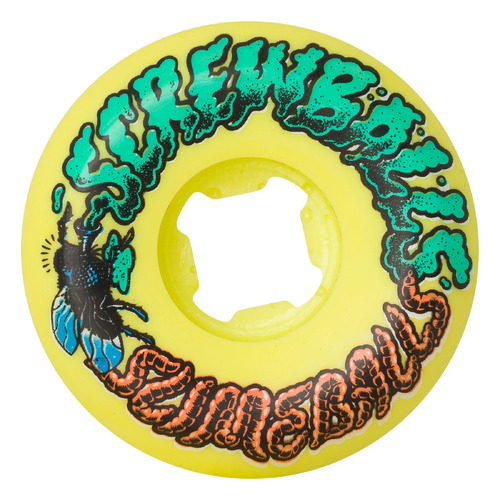Santa Cruz Wheels Slimeballs Screw Balls Speed Balls Yellow 54mm 99a