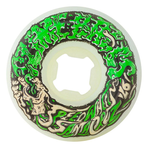 Santa Cruz Wheels Slim Balls Vomit Mini II White/Green 97a 54mm