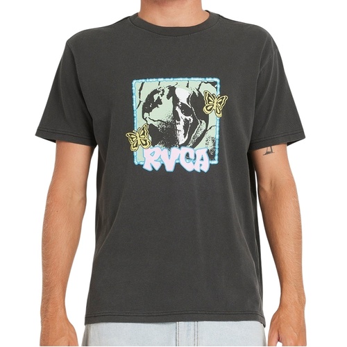 RVCA Tee Global Balance Black [Size: Mens Medium] [Colour: Black]
