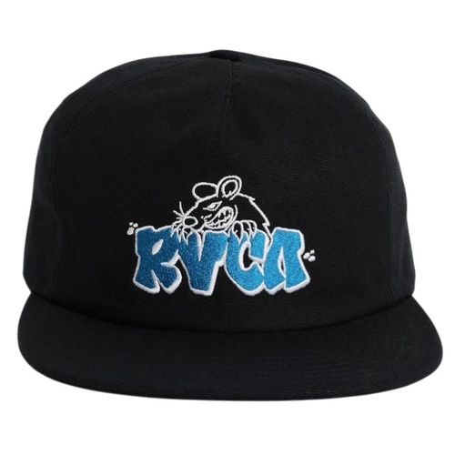 RVCA Hat Ratnest Snapback Black