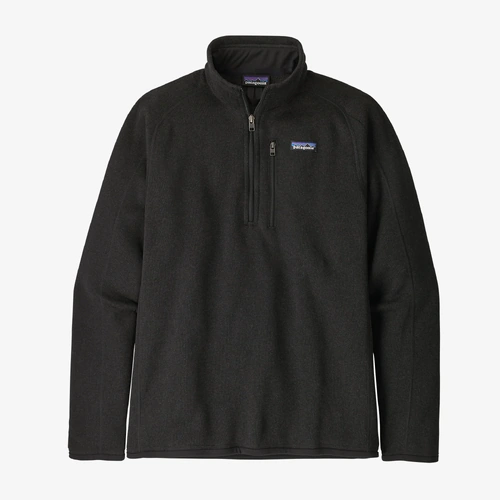 Patagonia Jumper Better Sweater 1/4 Zip Black [Size: Mens Medium] [Colour: Black]