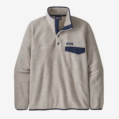 Patagonia Jumper Fleece Light Weight Synch Snap Pull Over Oatmeal Heather [Size: Mens Medium]