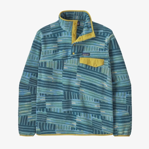 Patagonia Jumper Lightweight Synch Snap-T Quilty Fitz/Wetland Blue [Size: Mens Medium] [Colour: Teal]