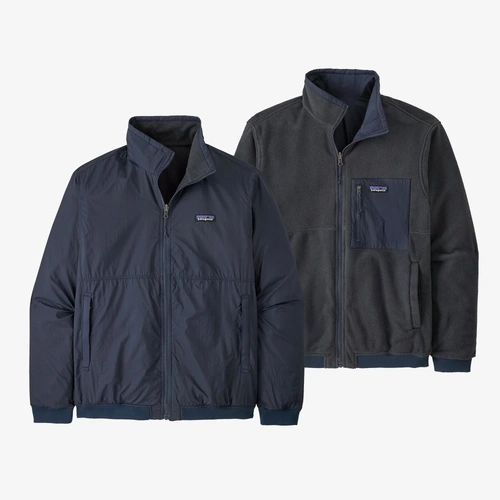 Patagonia Jacket Reversible Shelled Microdini New Navy [Size: Mens Medium] [Colour: Blue]