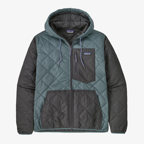 Patagonia Jacket Diamond Quilted Bomber Hood Nouveau Green [Size: Mens Medium]